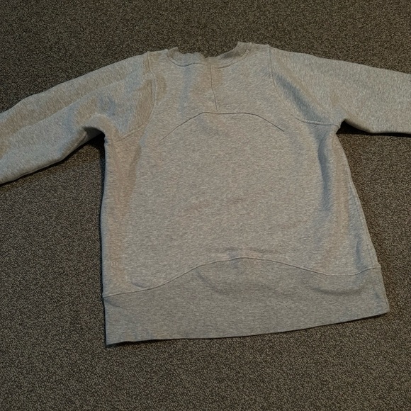 Lululemon heathered grey loungeful crewneck sweater - Picture 2 of 7
